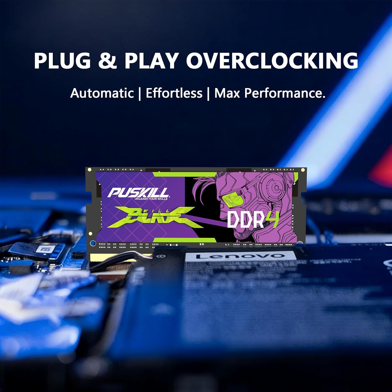 Thumbnail 3 de PUSKILL DDR4 Laptop RAM 32GB Kit (2x16GB) 3200MHz SODIMM CL22 1.2V — Plug-and-Play Upgrade for Intel & AMD