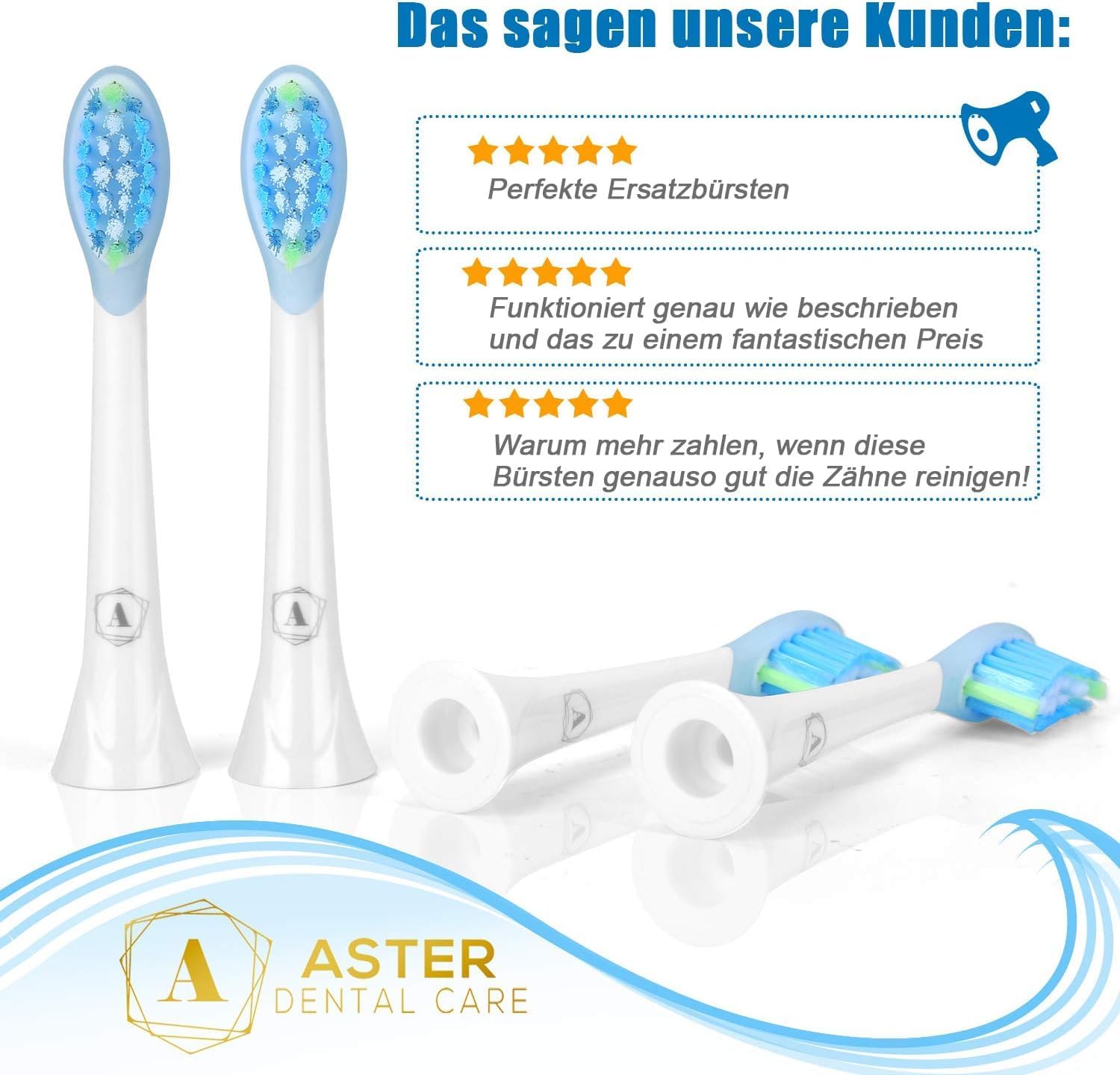 Thumbnail 4 de Aster Aufsteckbürsten 8 Stück kompatibel mit Philips Sonicare