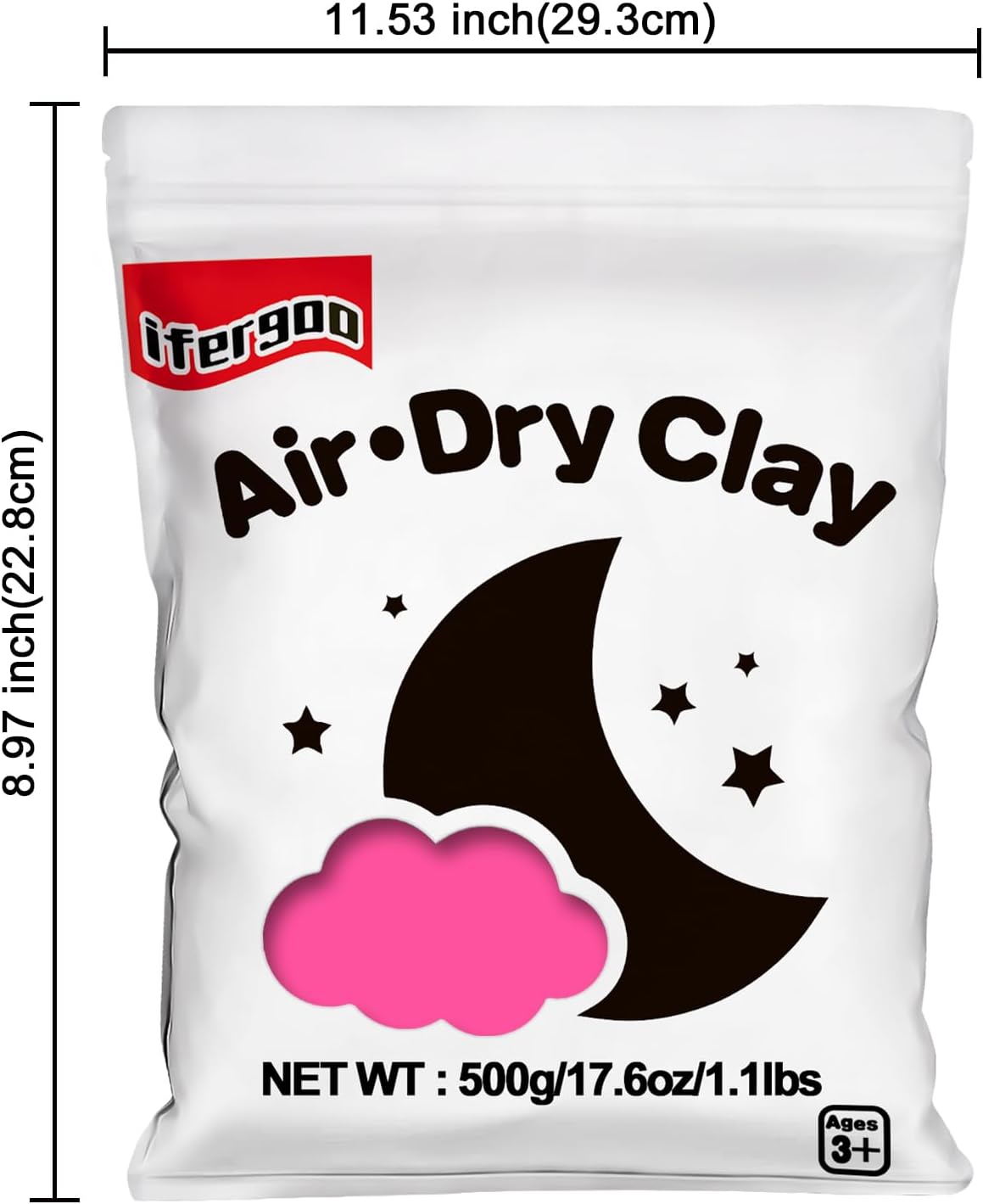 Thumbnail 1 de iFergoo Air Dry Clay 500 g modelling dough 🎨