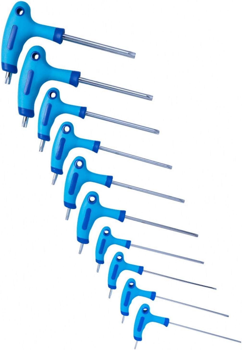 Detalle de Blue Spot Tools 12184 10 Piece T Handle Torx Key Set (T9-T50)