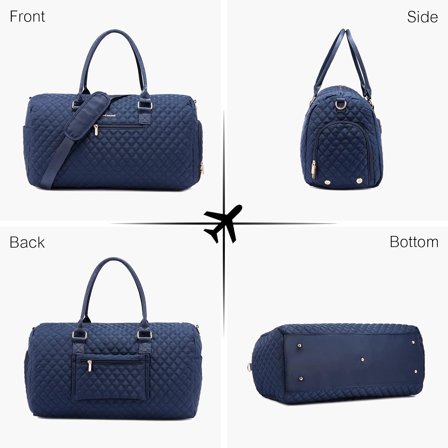 Thumbnail 6 de LOVEVOOK Sporttasche/ Reisetasche Damen Weekender inkl. Kulturtasche – mit Schuhfach, Nassfach & Handgepäck-Funktion