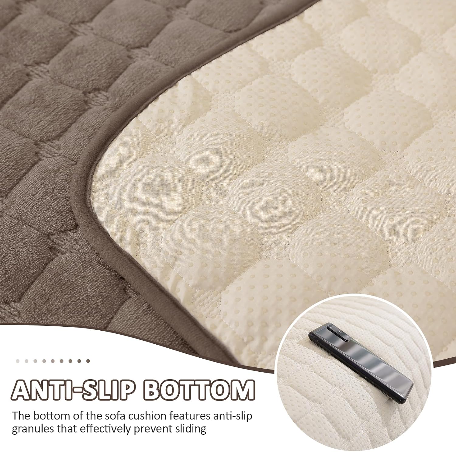 Thumbnail 4 de Ystyle copridivano in pile morbido antiscivolo (telo) per divani 1/2/3/4 posti e angolari con chaise longue, 90x210 cm