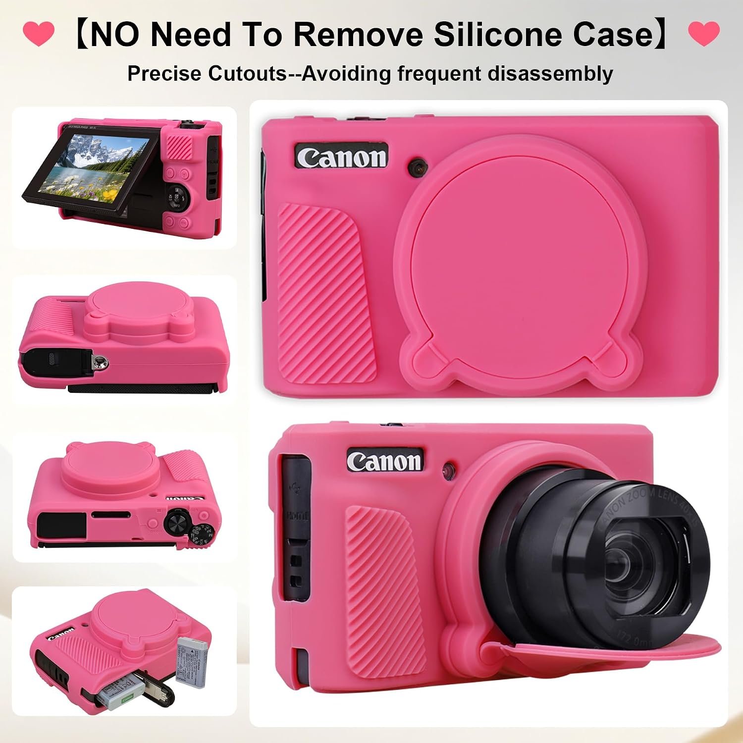 Thumbnail 3 de Elonbo Hard Case + Silicone Cover for Canon PowerShot SX740/SX730 (Case Only)