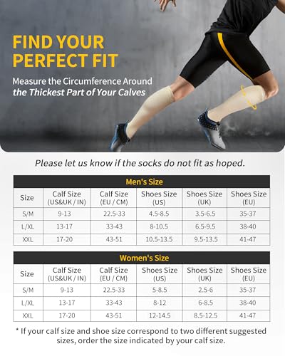 Thumbnail 1 de CAMBIVO Compression Socks for Women & Men – 2 Pairs for Travel, Work and Daily Wear