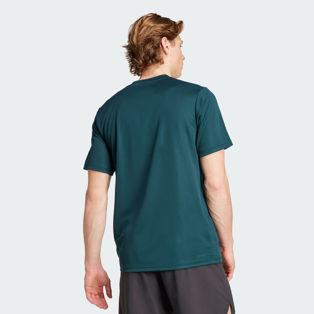 Detalle 2 de Camiseta Train Essentials Training de Adidas — verde, para entrenos diarios