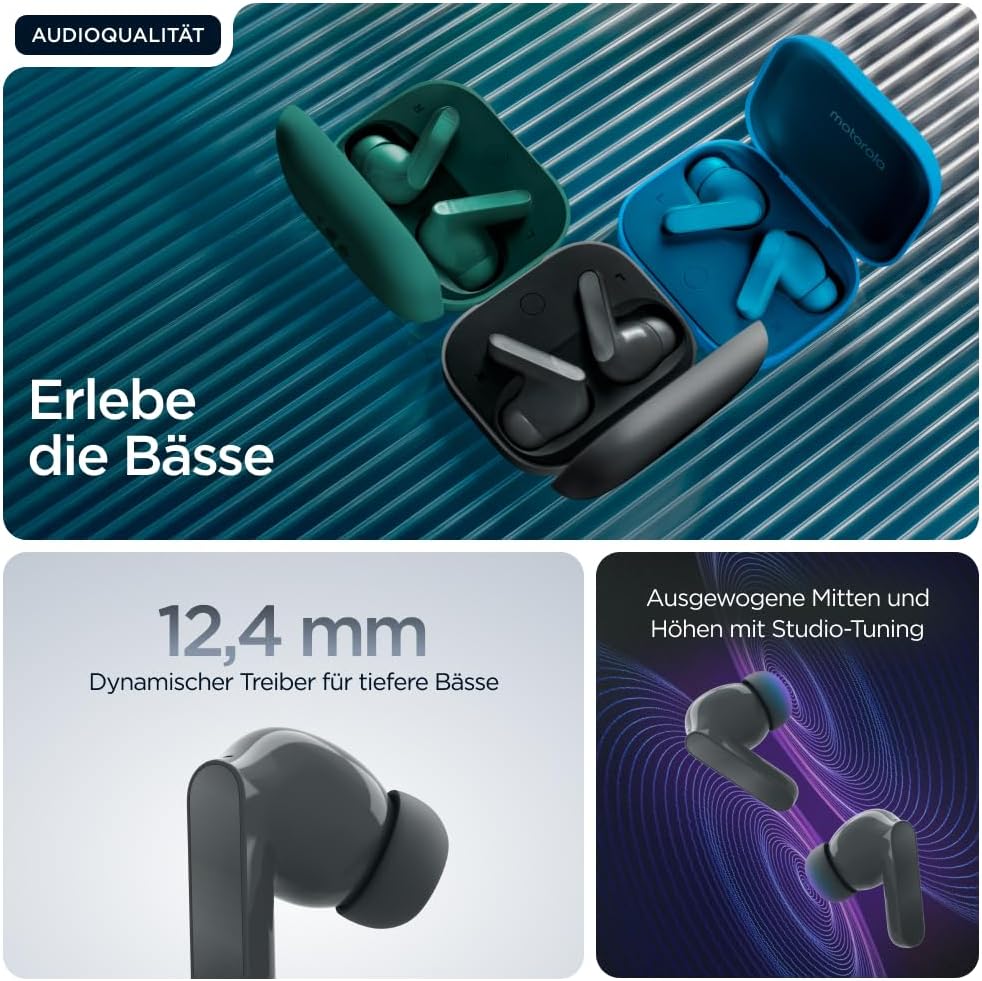 Detalle 2 de Motorola moto buds bass 43 Stunden