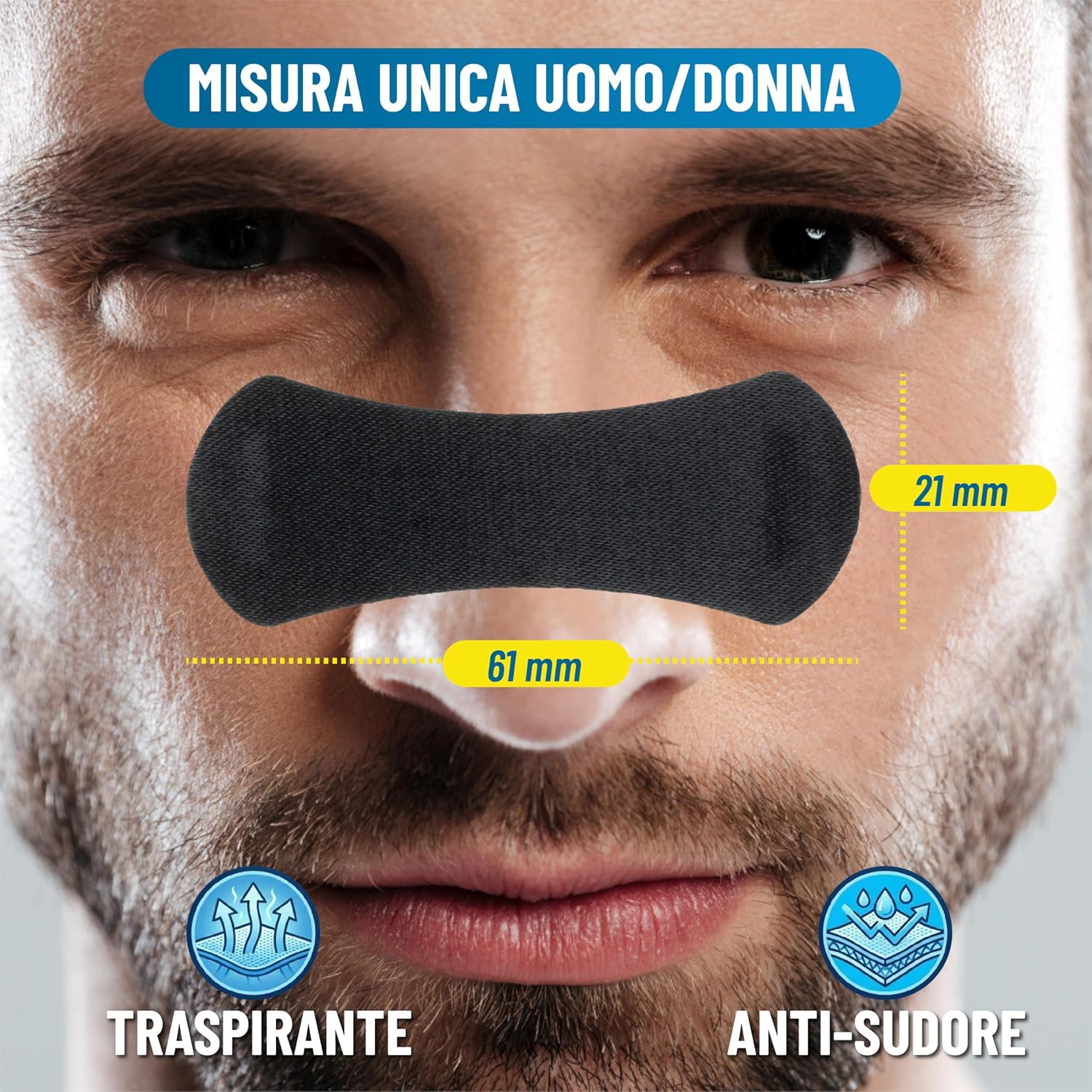 Thumbnail 6 de Cerotti Nasali – 30 Cerottini Adesivi per Respirazione Migliorata, Dispositivo Medico Senza Medicinali