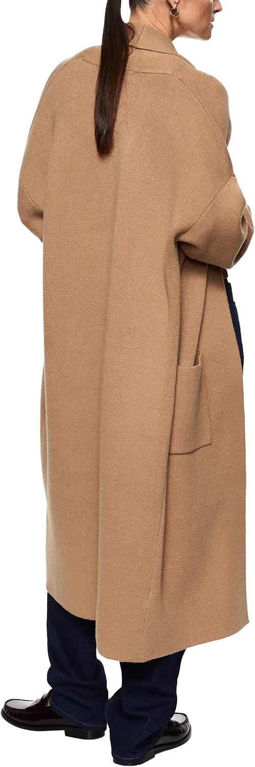 Detalle de Womens Long Sleeve Maxi Cardigan Oversized Knitted Sweater Coat