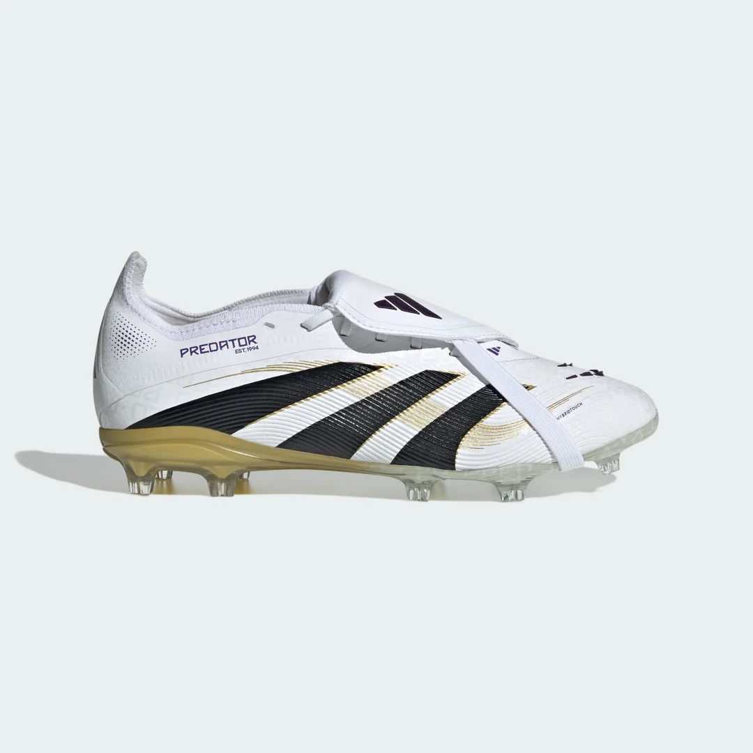 Thumbnail 1 de Adidas Predator Elite Fold-Over Tongue para césped natural seco (Adolescentes) – Blanca
