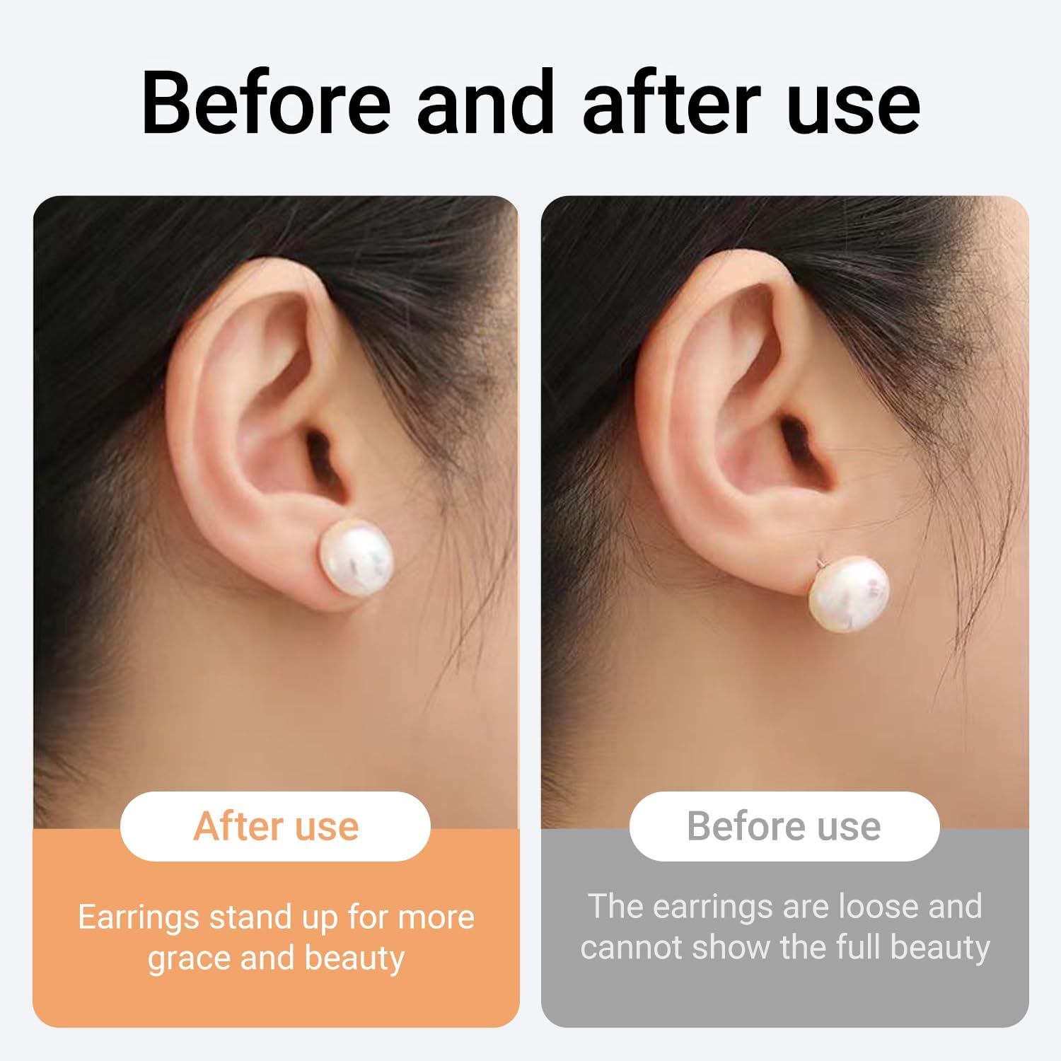 Thumbnail 2 de JUNCHONG JC-GJEH Silicone Earring Backs, 18K Gold-Plated Locking Design, 12-Piece Set