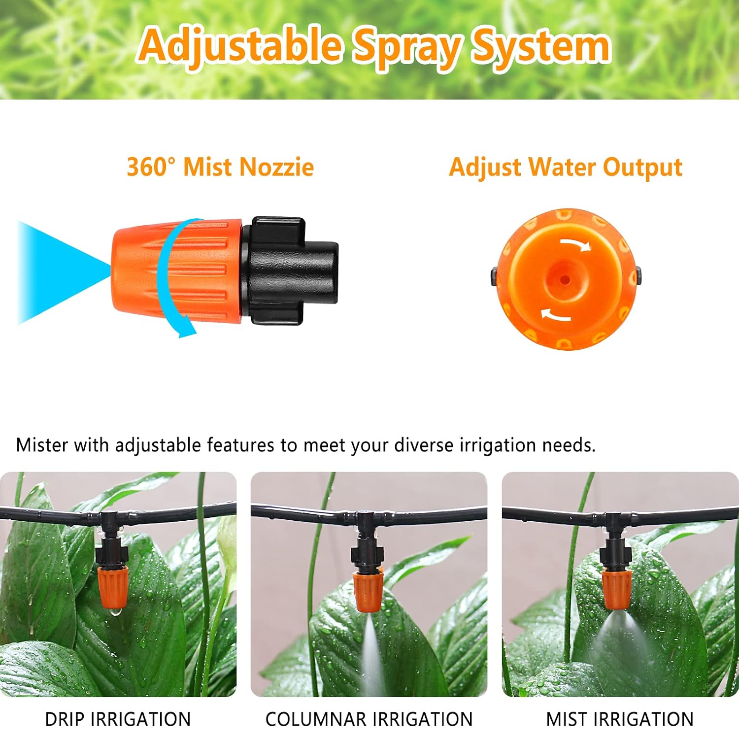 Detalle de JOYPRO Drip Irrigation Fittings Kit for 1/4-Inch Tubing