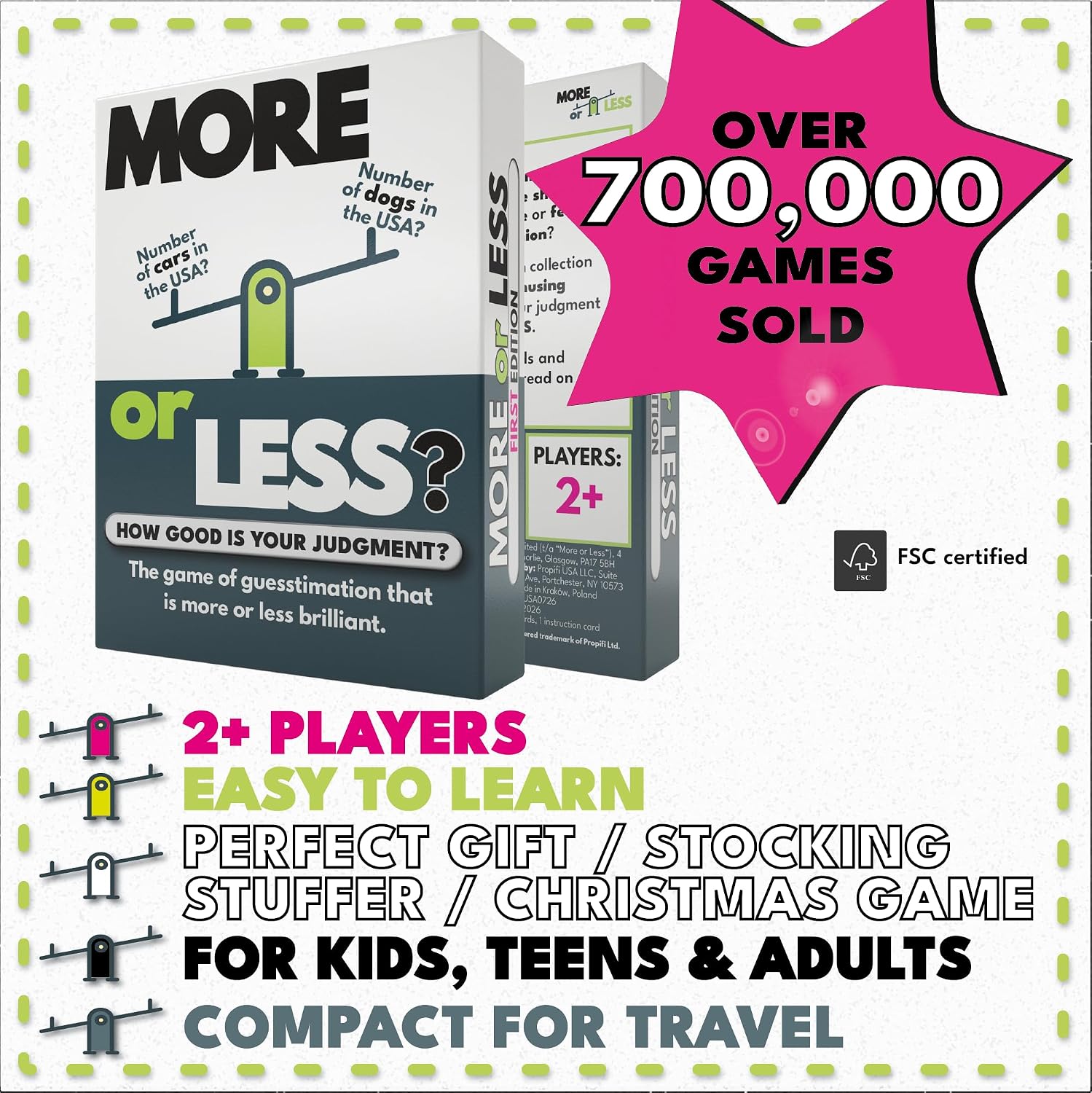 Detalle 2 de More or Less Card Game First Edition