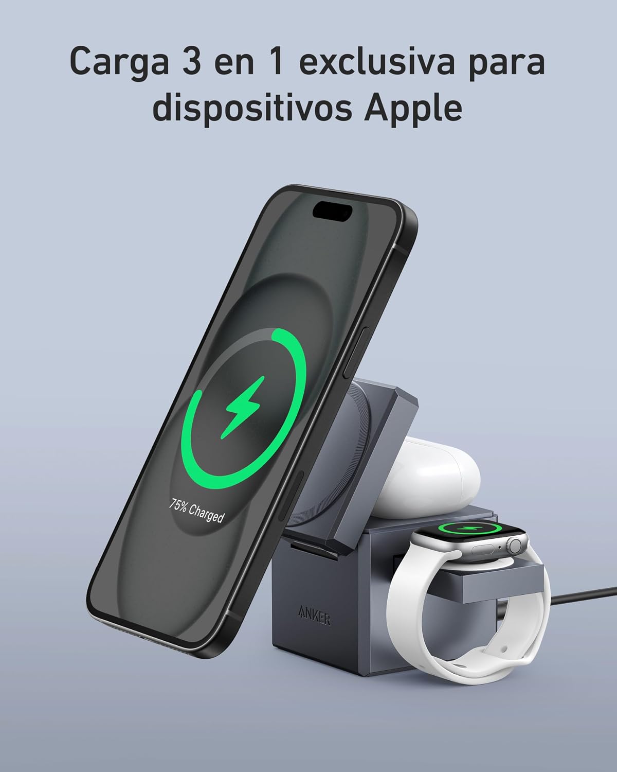Thumbnail 2 de Anker MagGo Cubo 3 en 1 MagSafe 15W