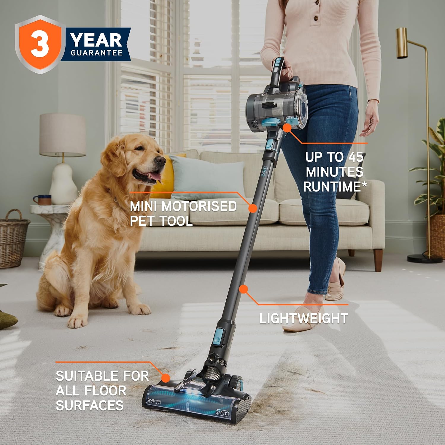 Detalle 2 de Vax Blade 4 Pet cordless stick vacuum 45 min run time 🧹