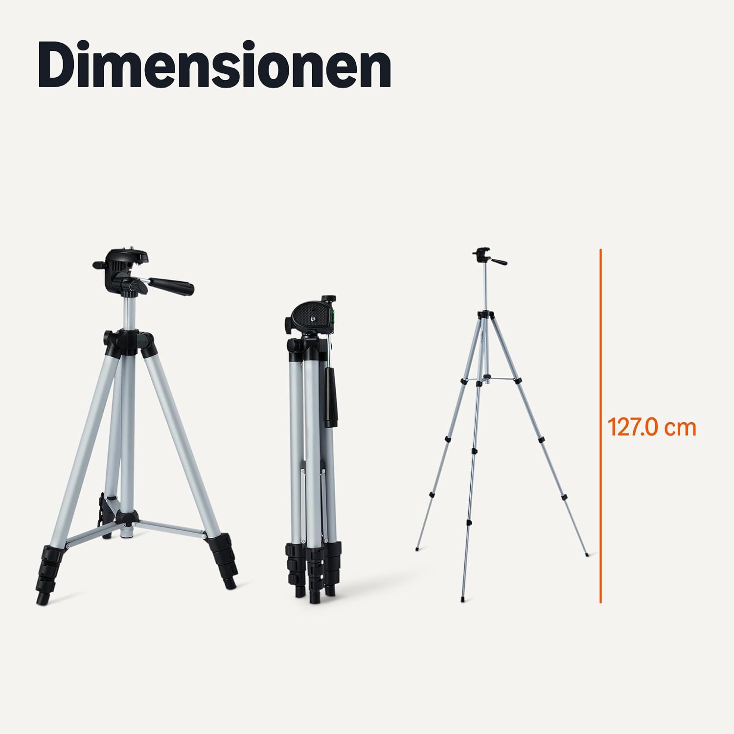 Thumbnail 4 de Amazon Basics Stativ 127 cm â Telefonhalterung đ„