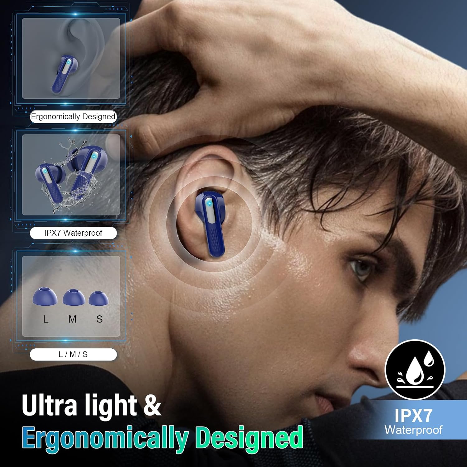 Thumbnail 6 de Wireless Earbuds Bluetooth 5.4 with ANC