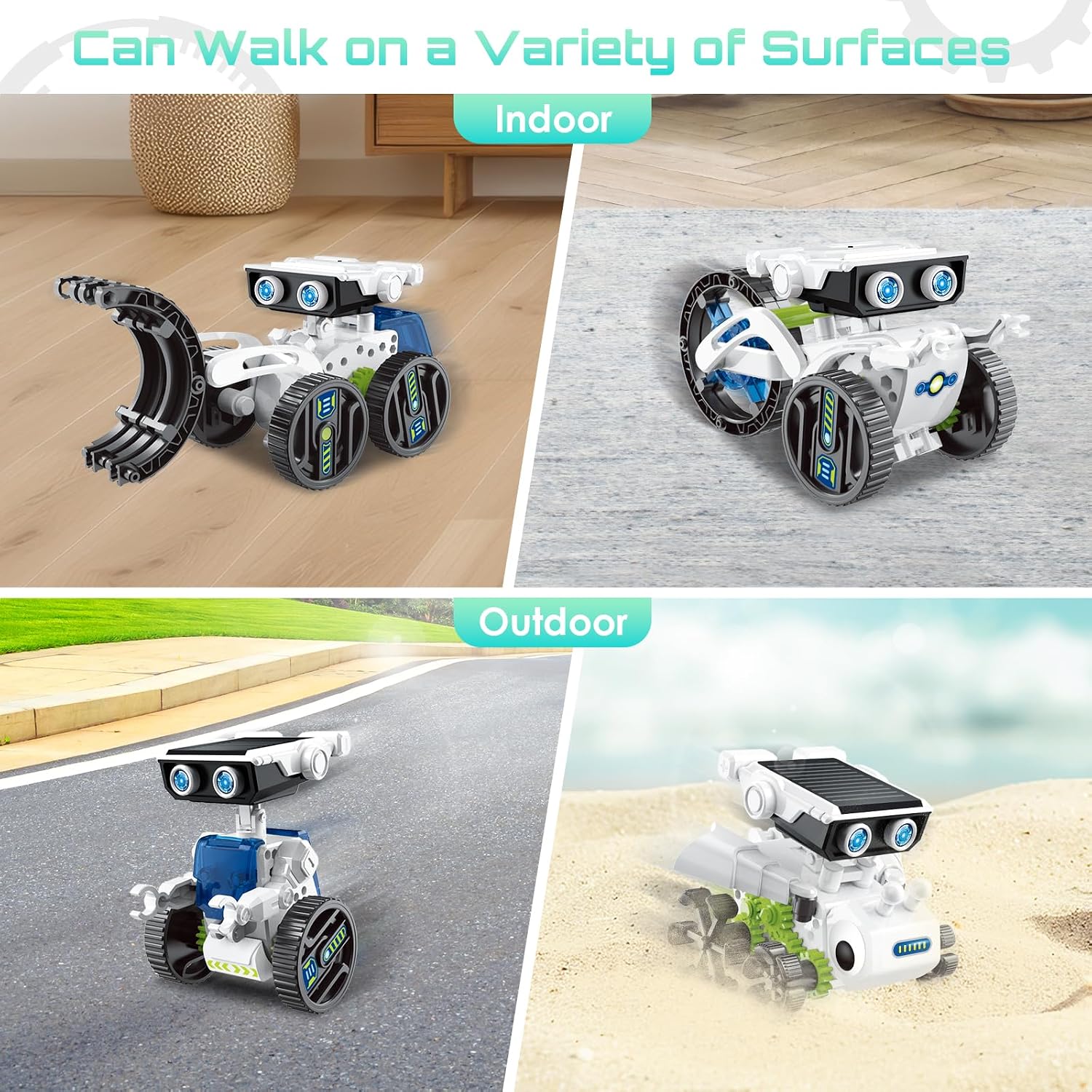 Detalle 2 de ACELIFE Solar Roboter Kit 12-in-1 für Kinder