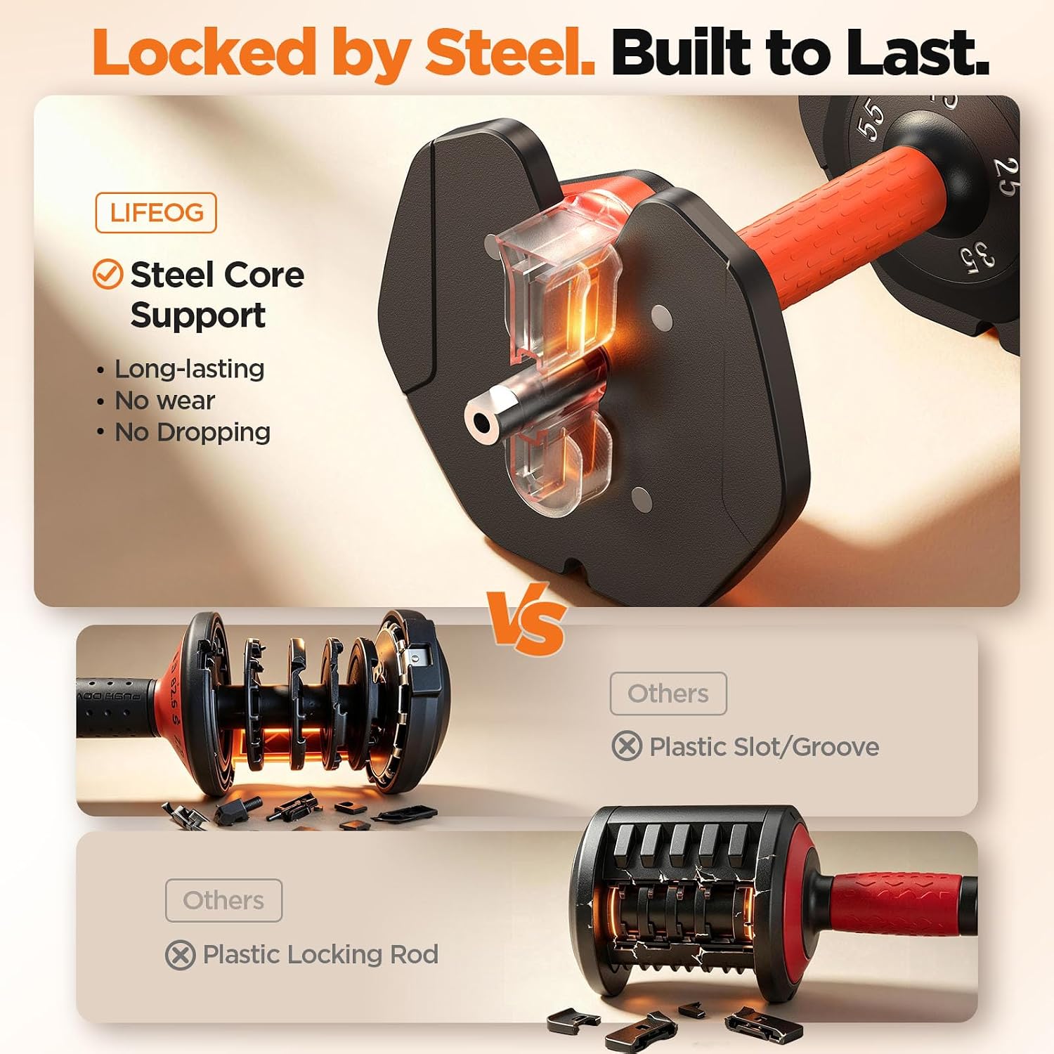 Detalle 2 de Adjustable Dumbbell Set, 5-in-1