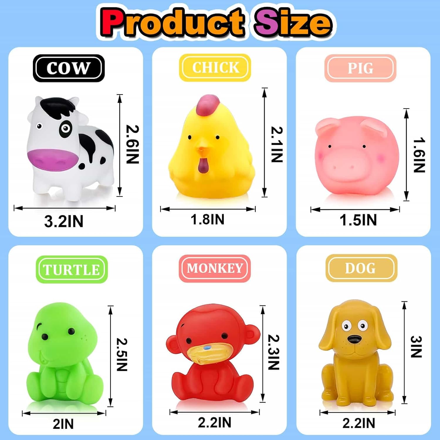 Thumbnail 6 de Bath Toys For 1 Year Old – Mould‑Free Animal Bath Toy Set (6 Pack) for 6–18 Months