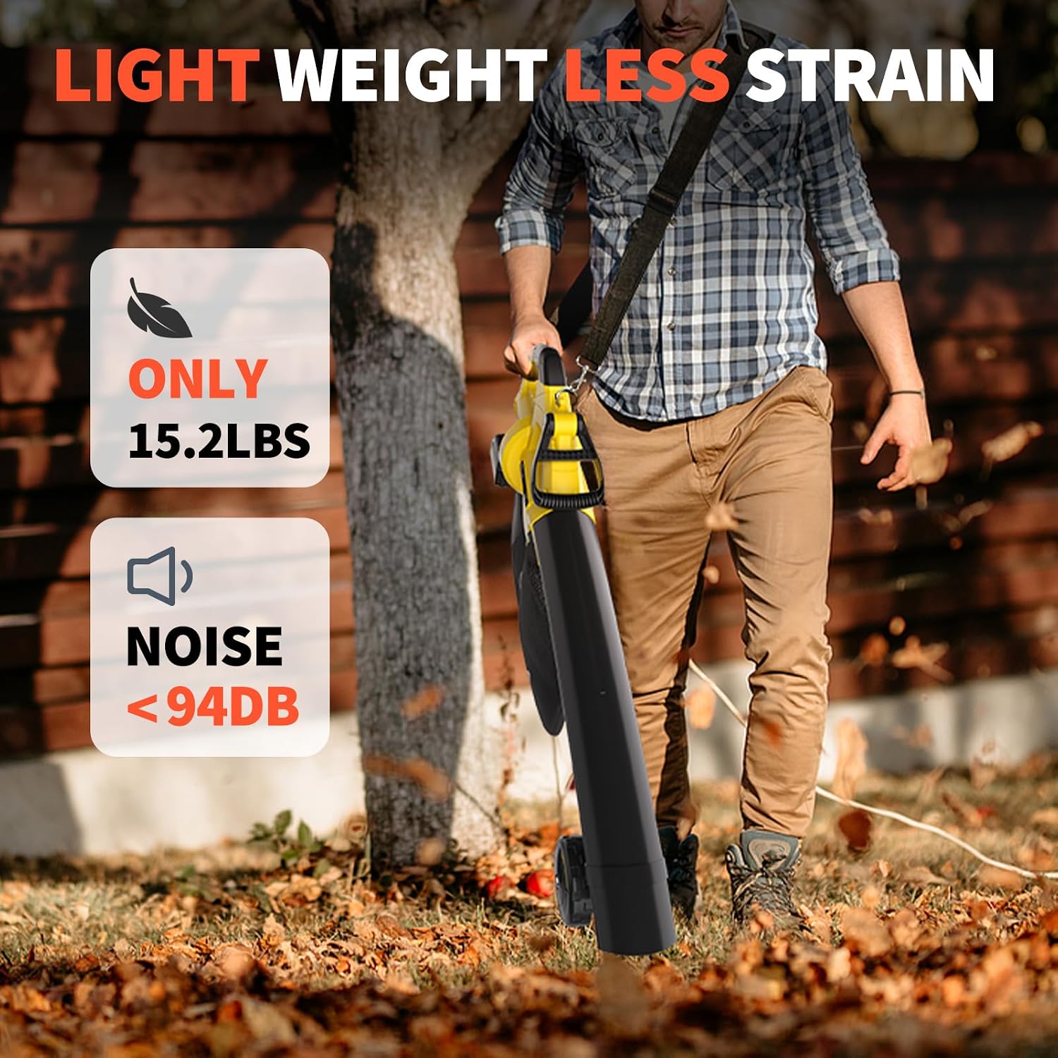 Thumbnail 5 de Leaf Blower and Vacuum 40V Cordless with 8000mAh Batteries — 3-in-1 Garden Tool