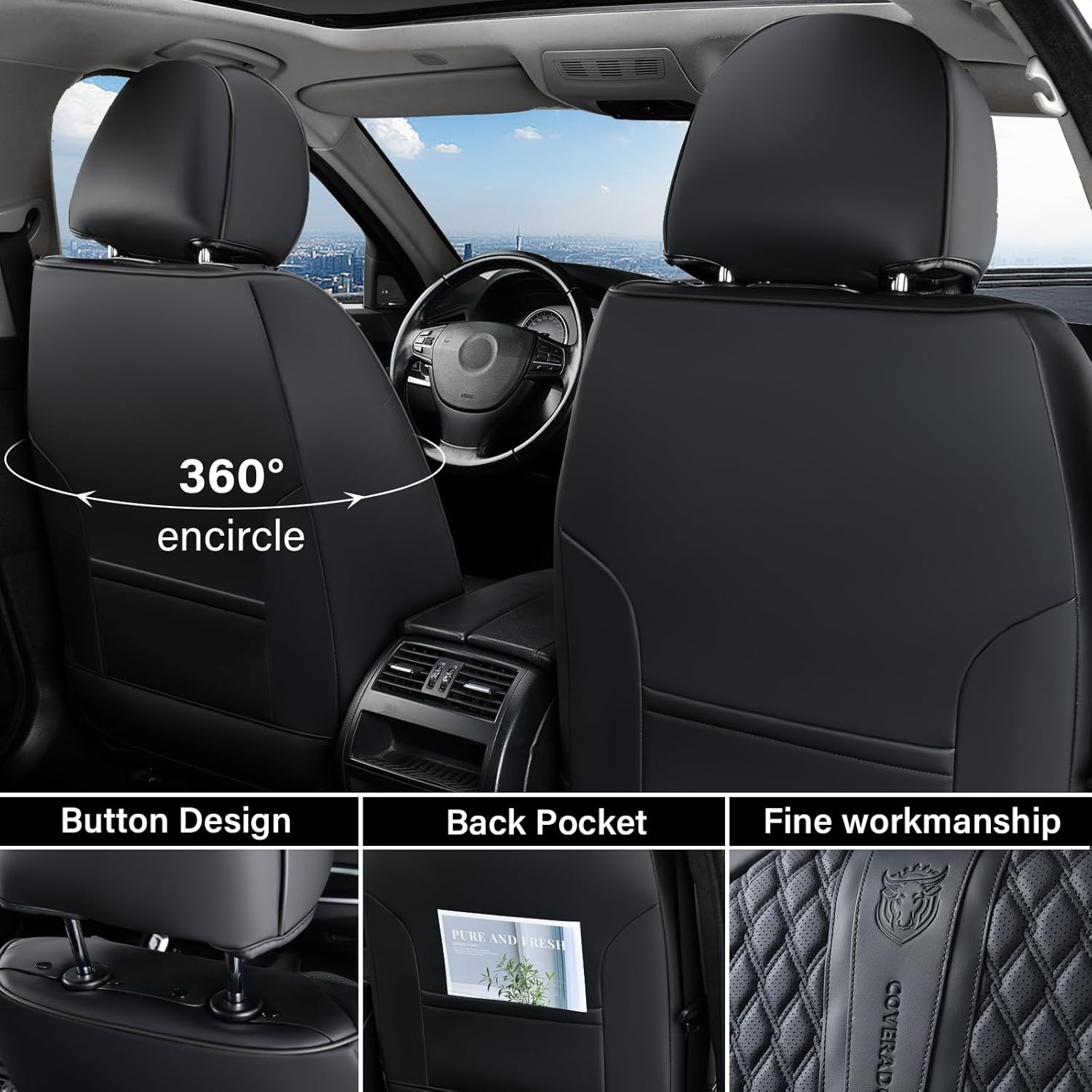 Thumbnail 3 de Coverado Car Seat Covers Full Set 1️⃣