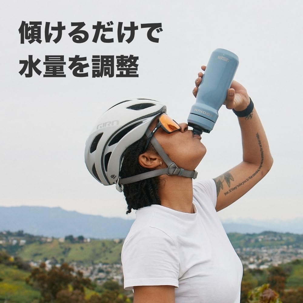 Detalle de CAMELBAK ポディウム ステンレス 自転車用断熱ボトル 530ml モス 真空断熱