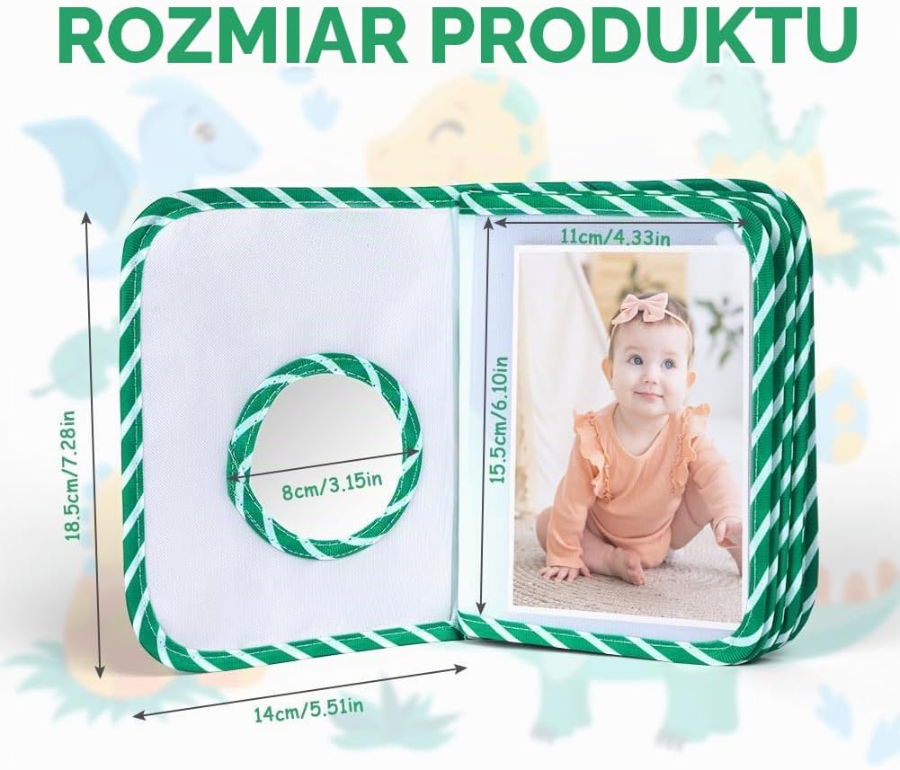 Detalle 2 de Aolso EUV8-DYBXC-KLL-FBA – album dla niemowląt, 17 zdjęć, motyw dinozaurów