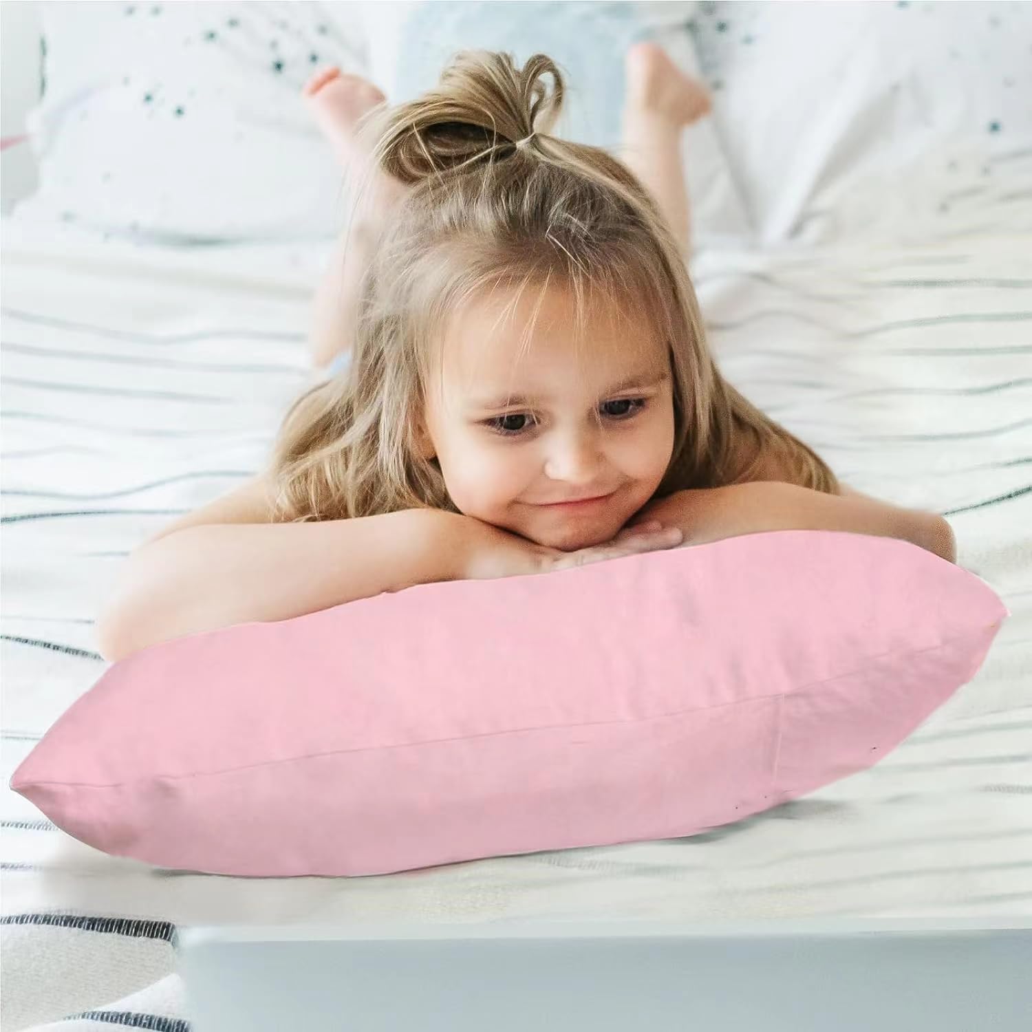 Thumbnail 3 de SeClovers Toddler Pillowcases, 2-Pack, 100% Cotton, Pink, 13 x 18 Inch