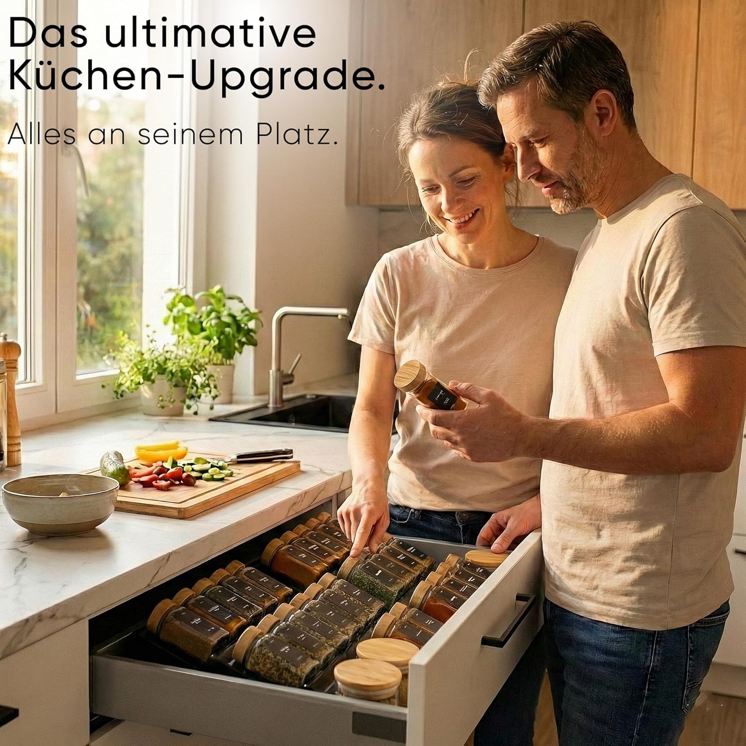 Thumbnail 6 de Deo haus Gewürzregal Schublade mit 24 Gläsern