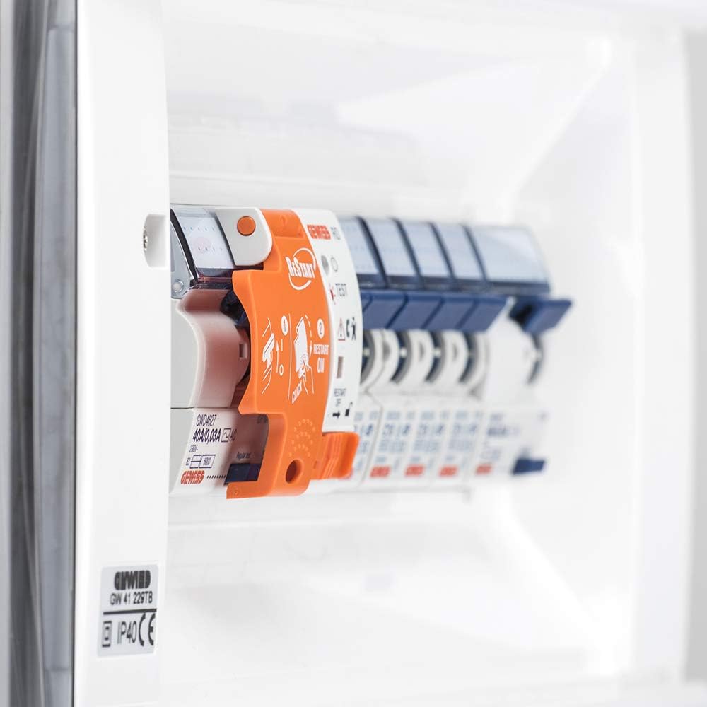 Detalle 2 de GEWISS GW94007 Interruttore magnetico differenziale compatto – 2 moduli, 16A Tipo A/C