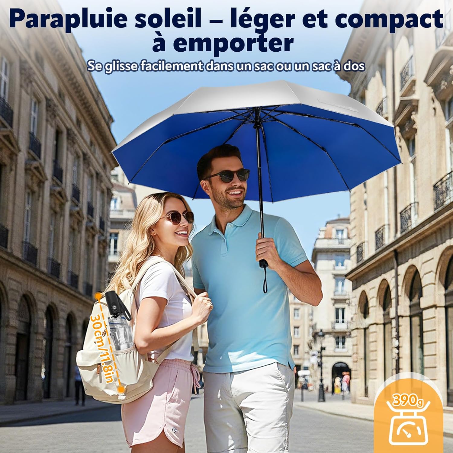 Thumbnail 4 de ZOMAKE Soleil Parapluie automatique pliant UPF 50+ compact anti-UV