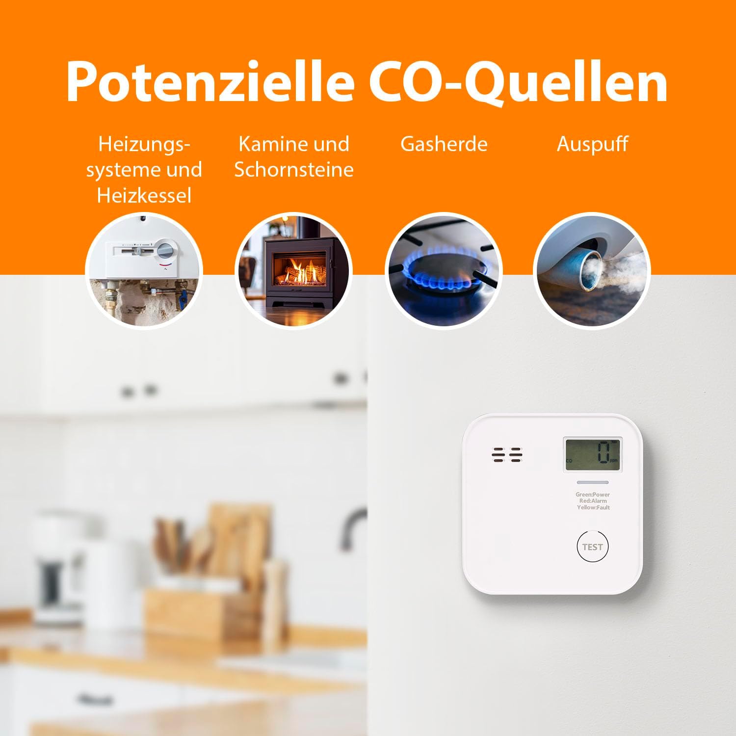 Thumbnail 6 de Smartwares FGA-13091 CO-Melder 10 Jahre Batterie