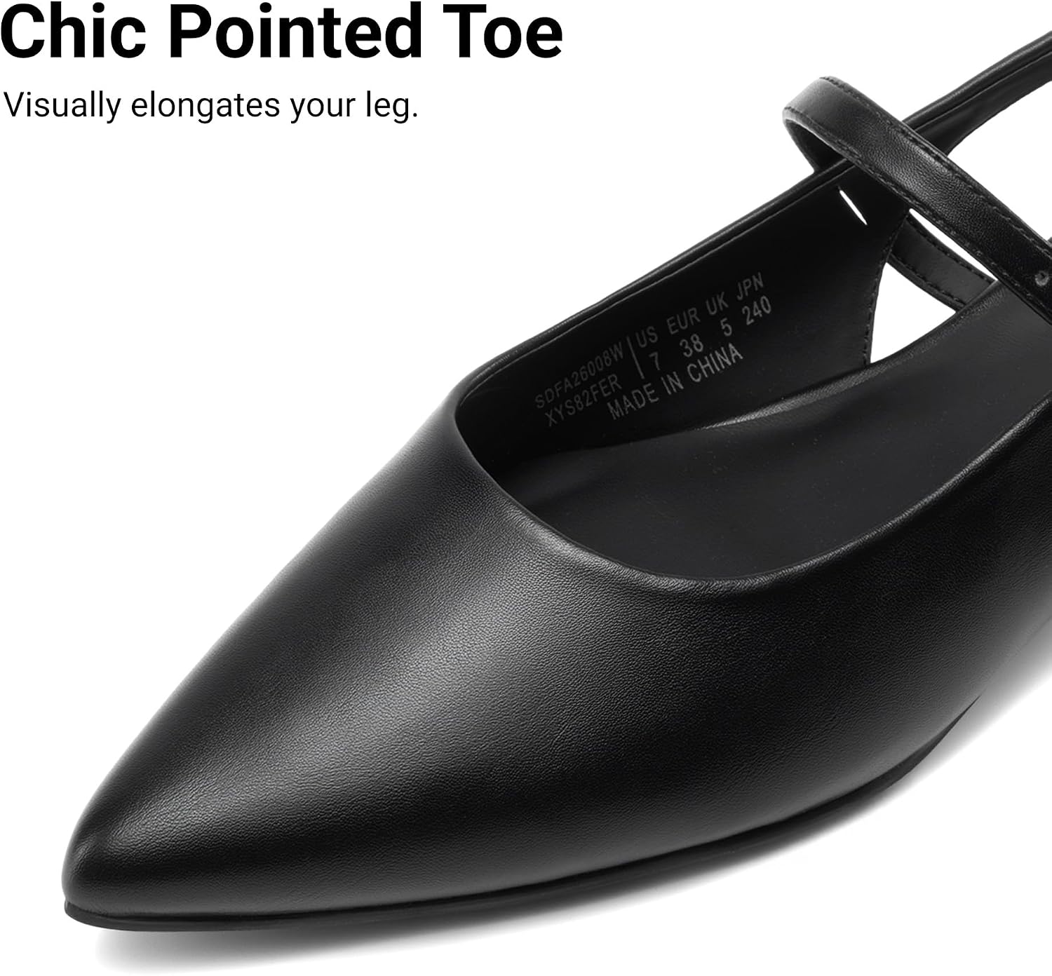 Thumbnail 6 de DREAM PAIRS Slingback Flats with Buckle Strap