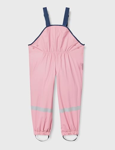 Detalle 2 de Playshoes Matschhose Regenlatzhose Ungefüttert – Unisex Kinder Regenhose Rosa Pastell 80