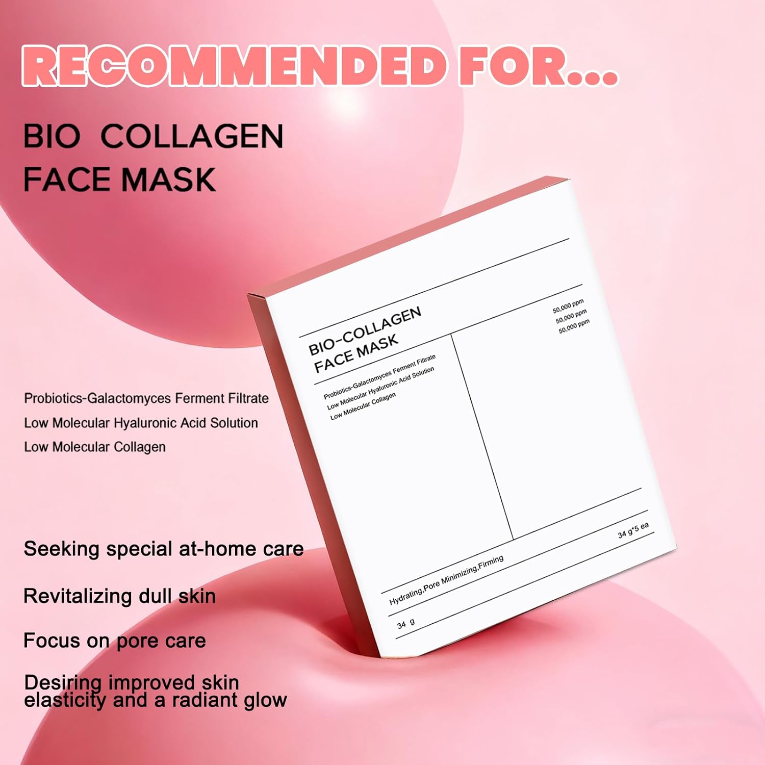 Thumbnail 6 de Chiosa Bio-Collagen Real Deep Mask gezichtsmasker, hydrogel, 5 stuks