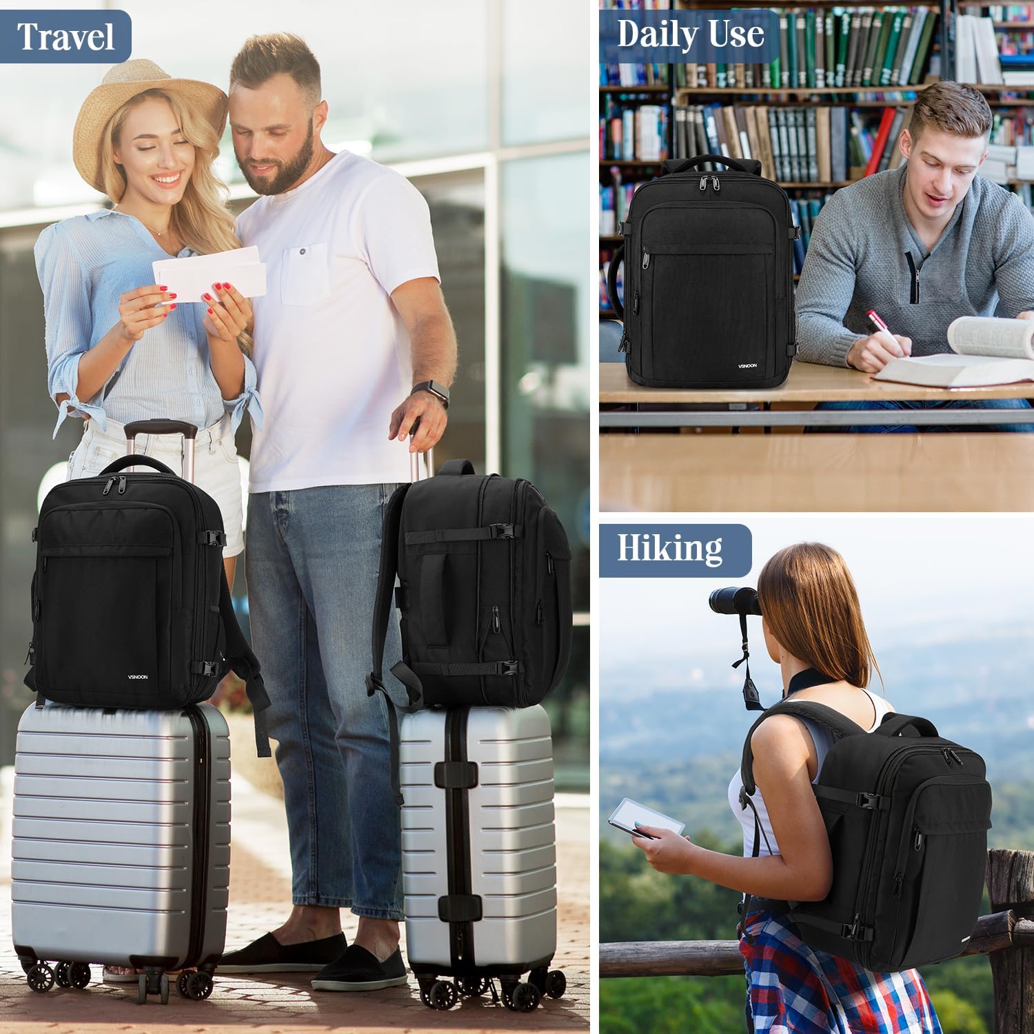 Thumbnail 5 de VSNOON 40x30x20 Ryanair Cabin Backpack