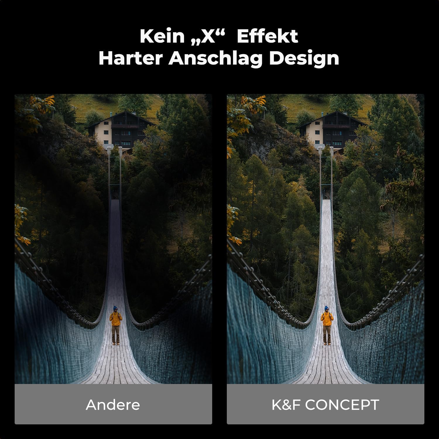 Thumbnail 2 de K&F CONCEPT ND-Filter 82 mm variabler Graufilter ND2–32 (1–5 Blenden, Nano-Xcel Pro Serie)