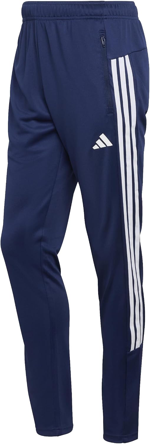 Detalle de adidas Herren Workout Essentials All-Set 3-Stripes Knit Pants – Schwarz/Weiß, Gr. L
