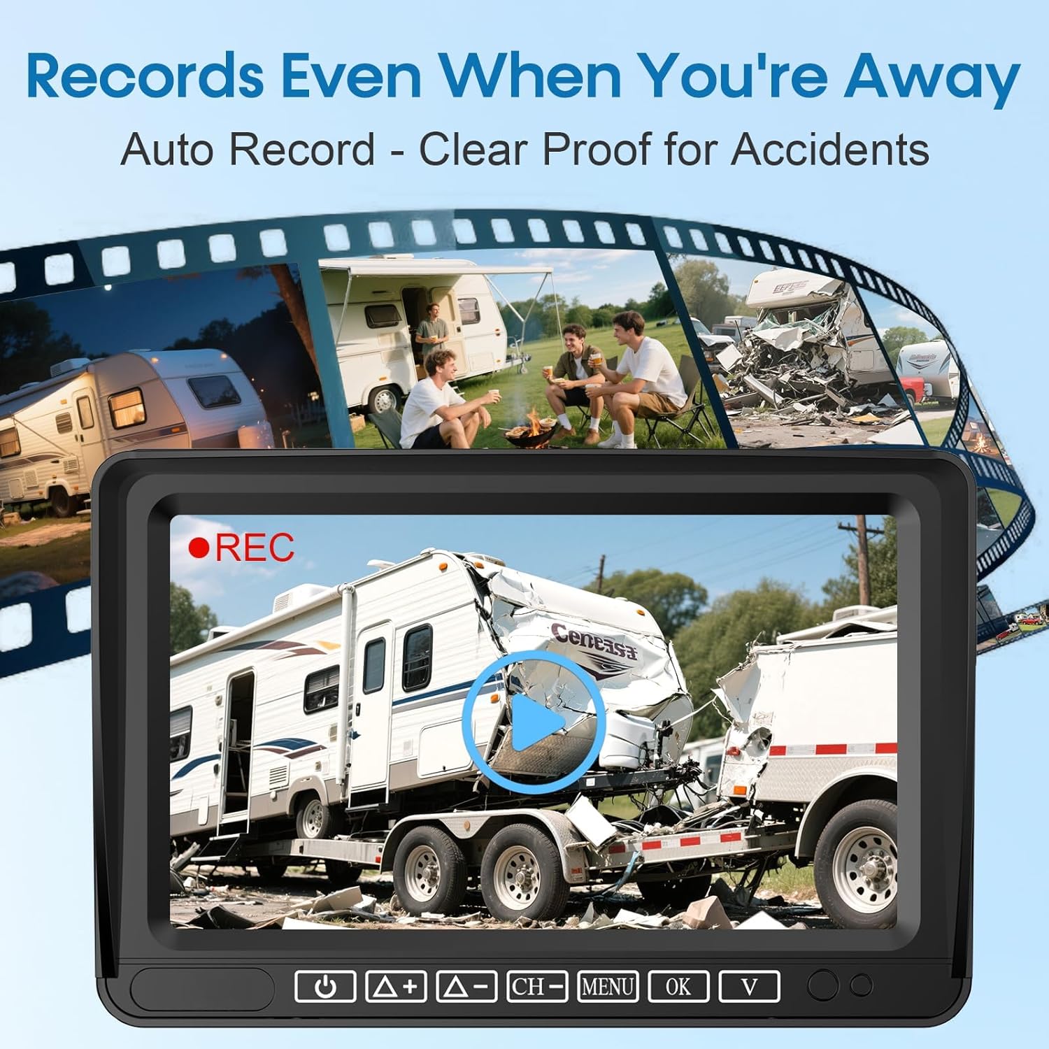 Thumbnail 4 de Y31 7-Inch Wireless Backup Camera HD 1080P