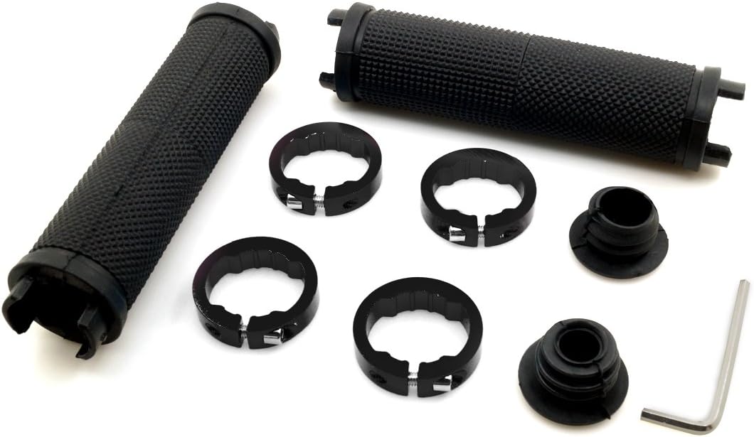 Thumbnail 6 de LYCAON Bike Lenker Griffe – rutschfeste Gummi-Griffe mit doppelter Aluminiumverriegelung, 132 mm