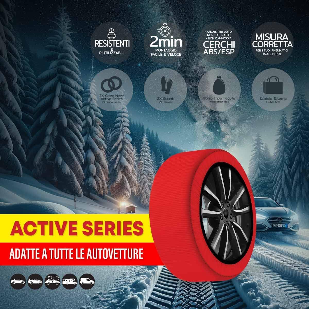 Thumbnail 3 de CARALL Calze da neve omologate rosse XL 🧣