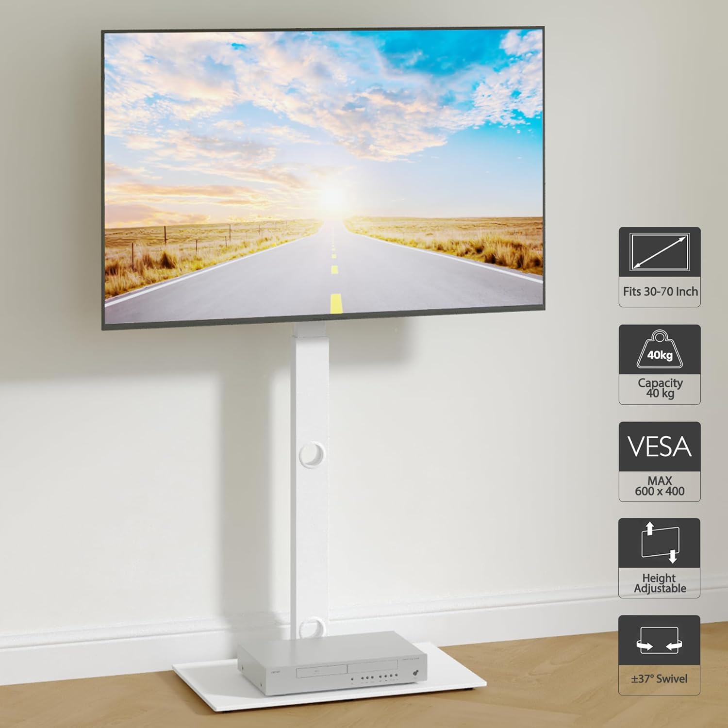 Thumbnail 6 de BONTEC TV Floor Stand 30–70 inch swivel