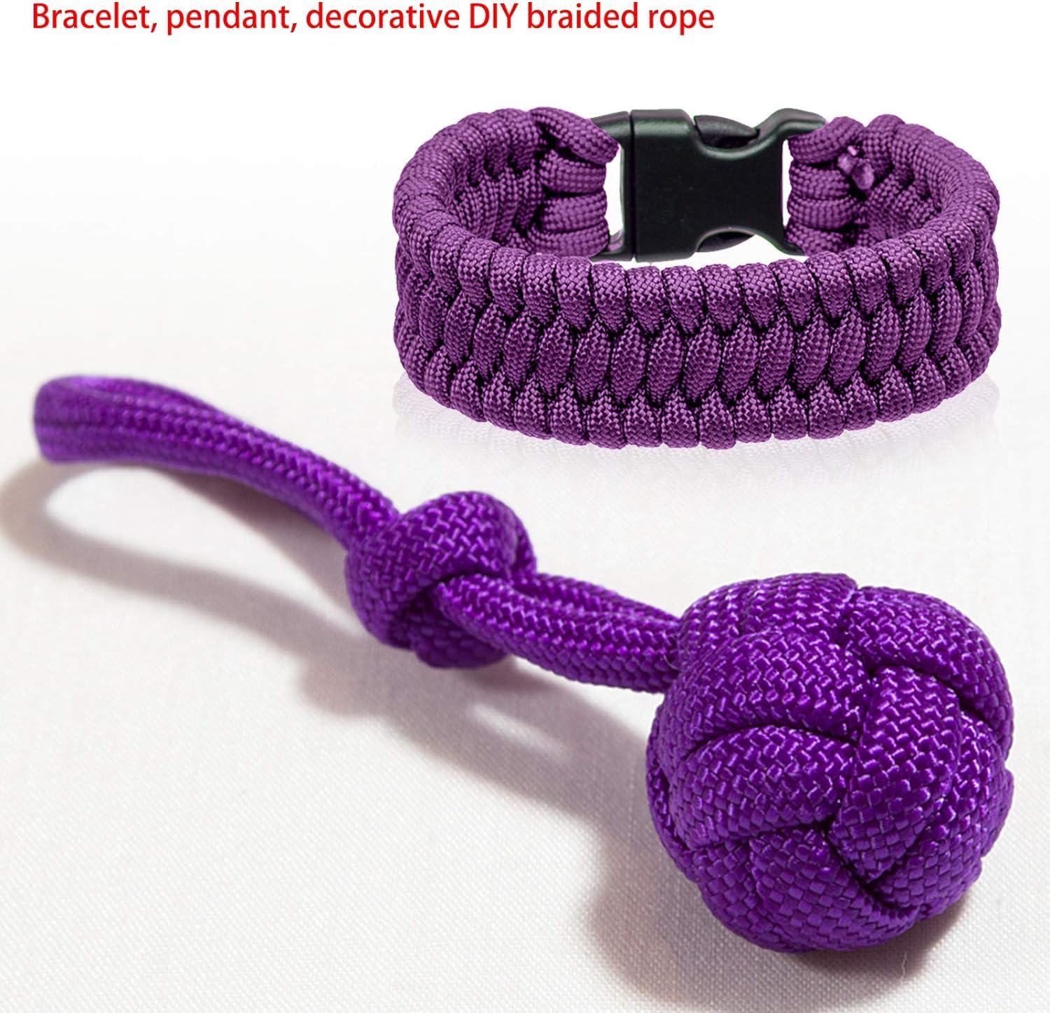 Detalle 2 de Wandefol Paracord Cord – paracordset med 12 färger och 24 spännen