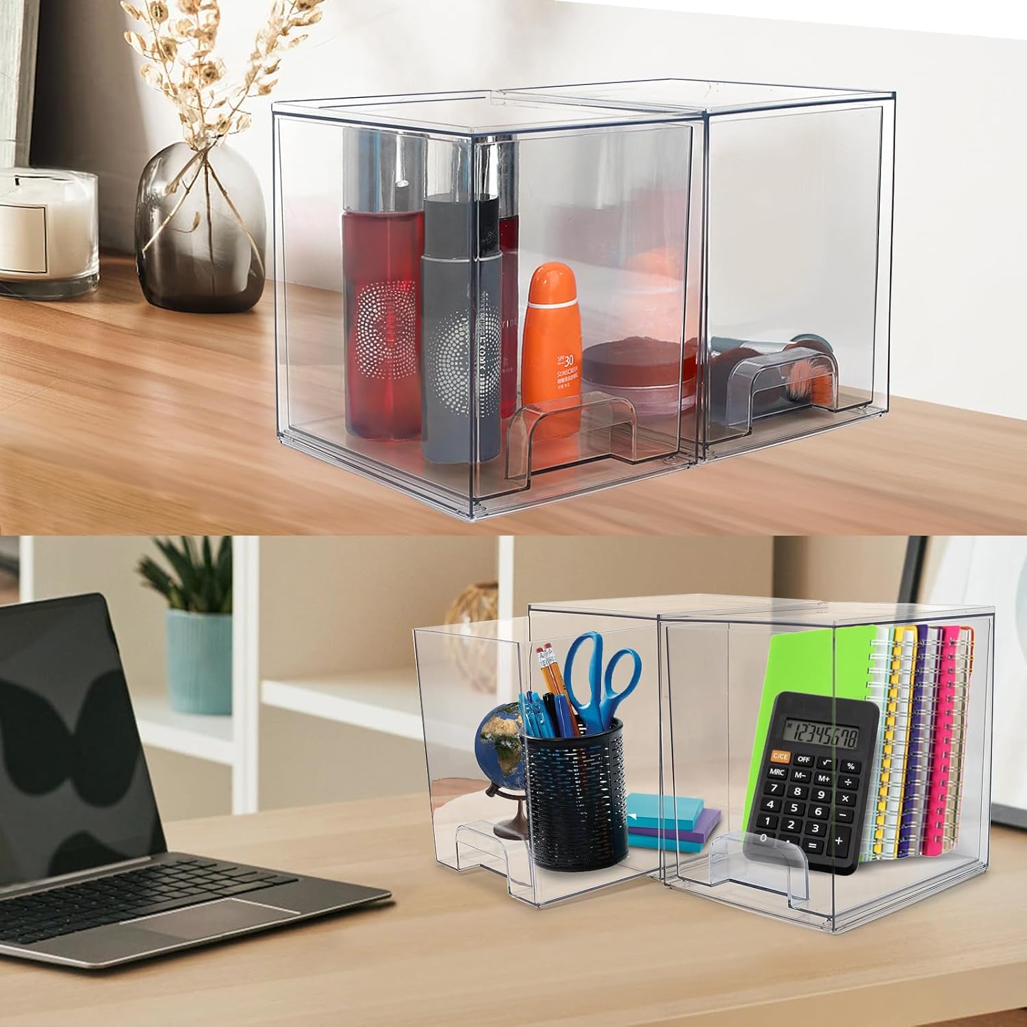 Detalle 2 de Stapelbarer Make-up-Organizer 18,8 cm