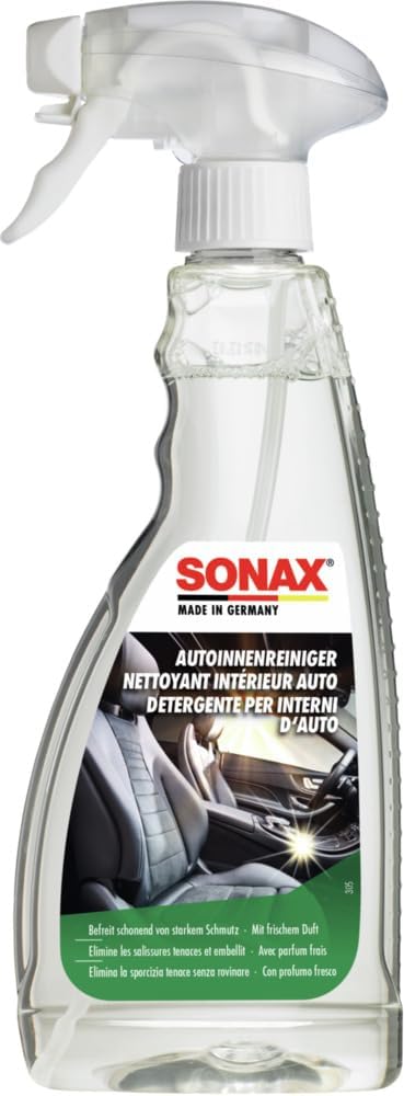 SONAX Nettoyant intérieur auto (500 ml) – nettoyage profond et parfum frais pour garnitures (Réf. 03212000)