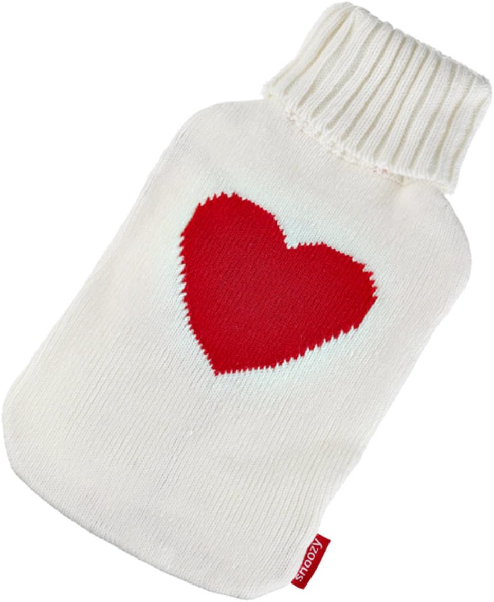 Detalle de Snoozy® Bouillotte XXL 2 Litres avec Housse Tricot – chaude et enveloppante, dimensions 30 × 20 cm