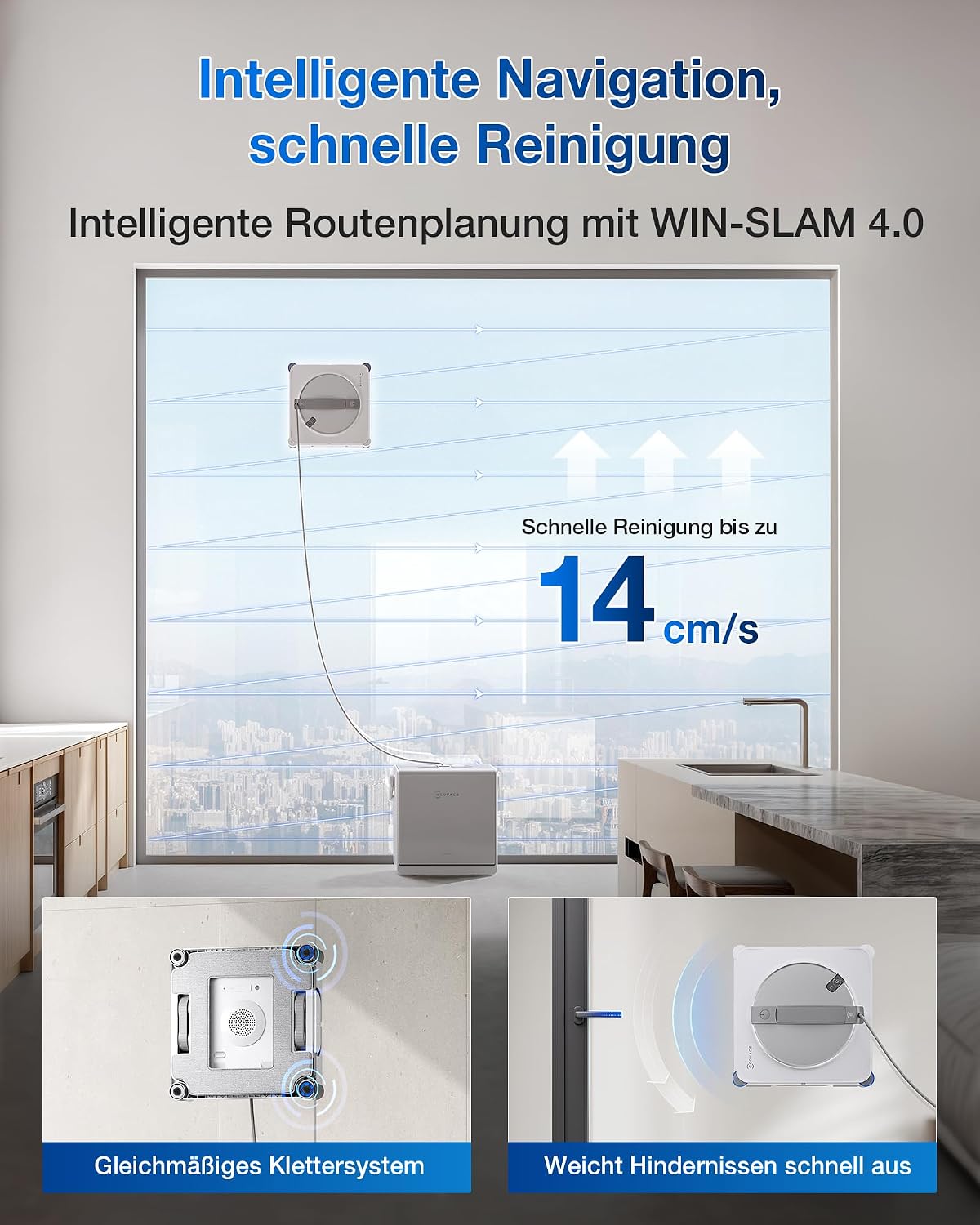 Thumbnail 5 de ECOVACS WINBOT W2S Omni Fensterputzroboter 12-stufiger Schutz