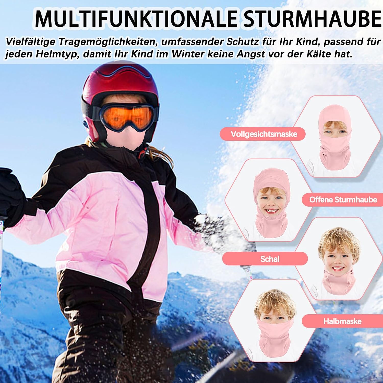 Thumbnail 4 de GFORI Kinder Sturmhaube 40–55 cm 🧣