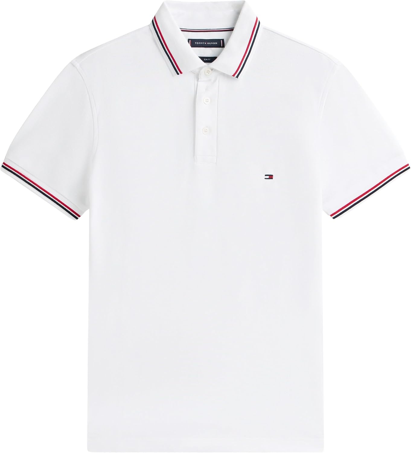 Detalle 2 de Tommy Hilfiger Tipped Slim Fit Polo MW0MW37346 pour homme (lot de 1)