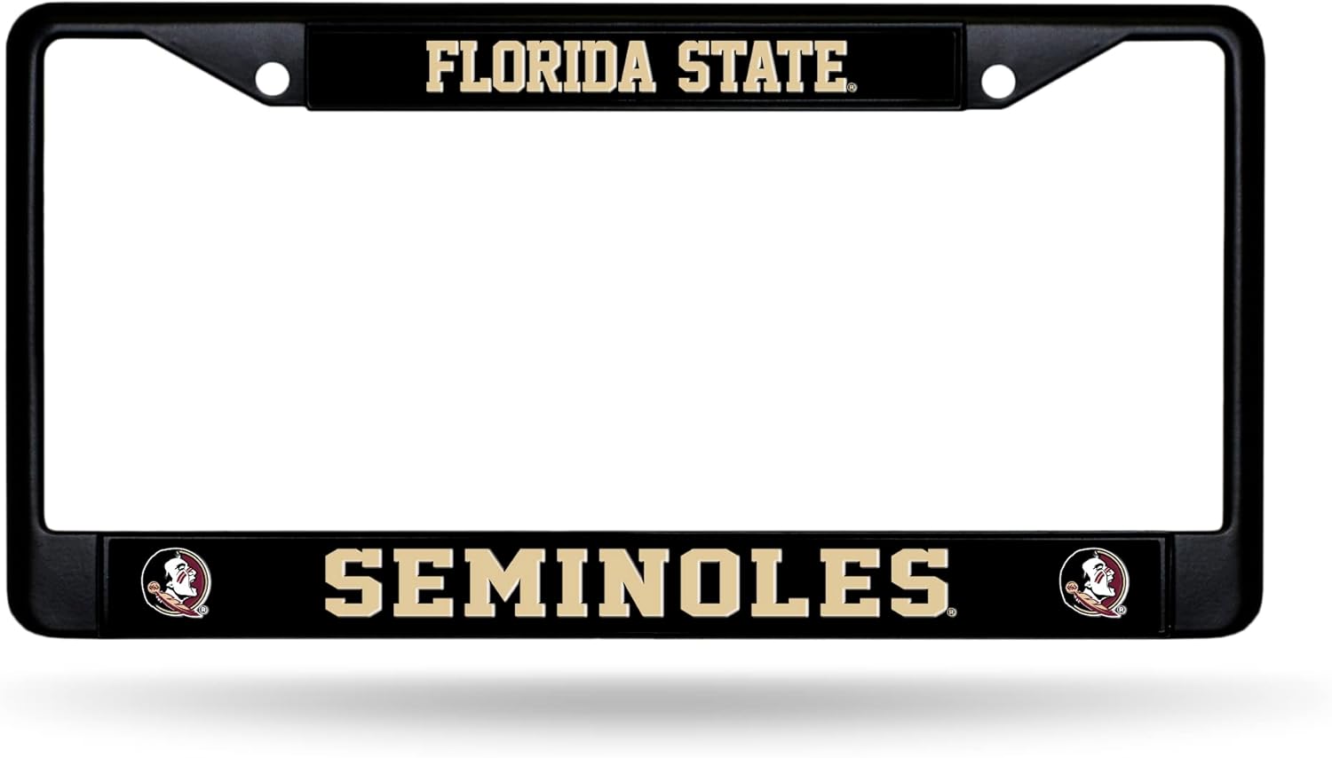 Rico Industries NCAA Florida State Seminoles Black 12" x 6" Car/Truck Auto Accessory Frame